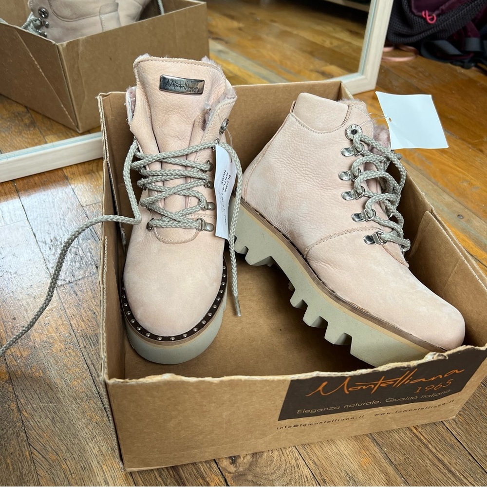 La Montelliana Leather Bluma Boots NEW